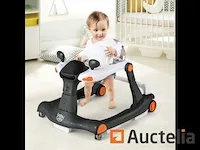 Opvouwbare baby trotteur 2 in 1 hoogte en snelheid instelbaar - afbeelding 8 van  9