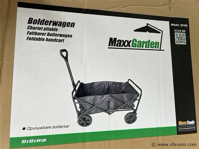 Opvouwbare bolderkar - afbeelding 1 van  1