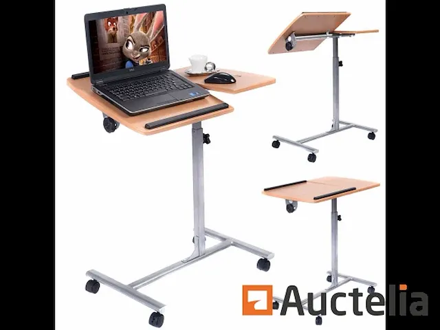 Opvouwbare computer tafel 71-93 cm hoogte verstelbaar - afbeelding 3 van  5