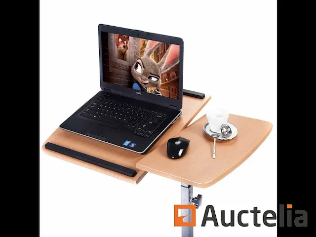 Opvouwbare computer tafel 71-93 cm hoogte verstelbaar - afbeelding 5 van  5