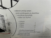 Opvouwbare draadkooi met schuifdeur - afbeelding 2 van  3