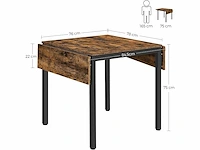 Opvouwbare eettafel - uitschuifbaar - afbeelding 4 van  7