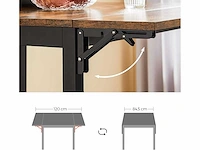 Opvouwbare eettafel - uitschuifbaar - afbeelding 6 van  7