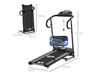 Opvouwbare elektrische loopband v. max 10km/h vermogen 550 w - afbeelding 4 van  7