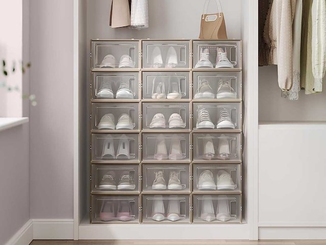 Opvouwbare en stapelbare schoenendozen (x108) - afbeelding 2 van  9