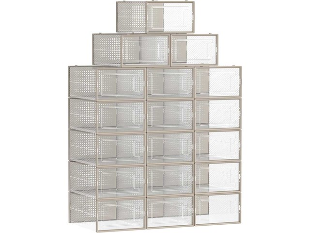 Opvouwbare en stapelbare schoenendozen (x108) - afbeelding 3 van  9