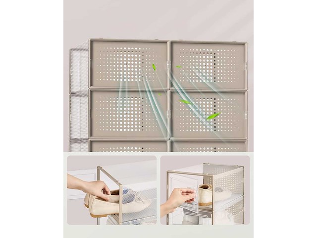 Opvouwbare en stapelbare schoenendozen (x108) - afbeelding 8 van  9