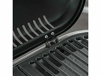 Opvouwbare grillwagen met roestvrij herstelplateau, aluminium, 100 x 41,6 x 82,5 cm, zwart/zilver - afbeelding 4 van  6