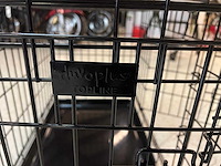 Opvouwbare hondenbench met dubbele deur (medium) van duvo+ - afbeelding 4 van  5