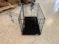 Opvouwbare hondenbench met dubbele deur (medium) van duvo+ - afbeelding 5 van  5