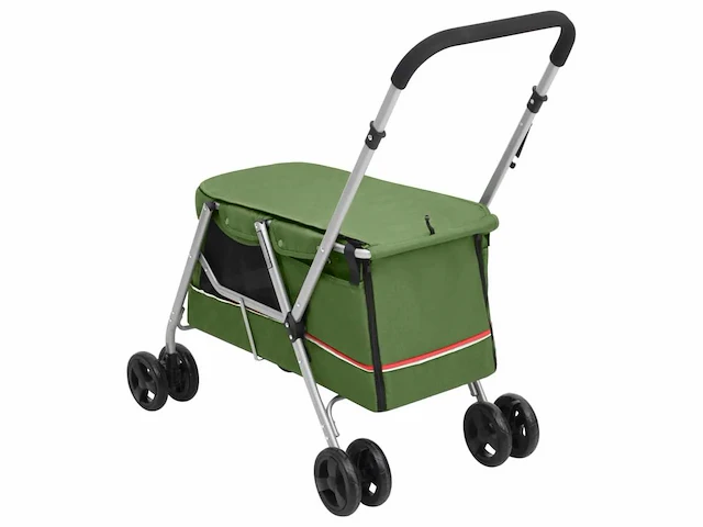 Opvouwbare hondenbuggy groen - afbeelding 20 van  22