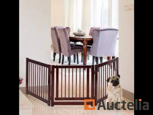 Opvouwbare houten hond hek - afbeelding 3 van  4