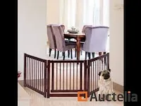 Opvouwbare houten hond hek - afbeelding 3 van  4