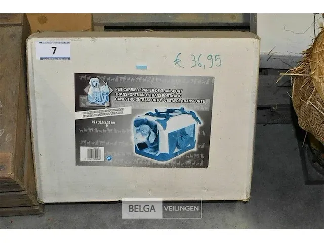 Opvouwbare huisdieren transportmand 49x35x34 - afbeelding 1 van  2