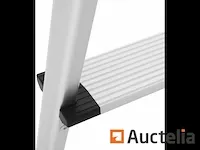Opvouwbare huishoudelijke ladder, trapladder, poef, 3 niveaus - afbeelding 1 van  9
