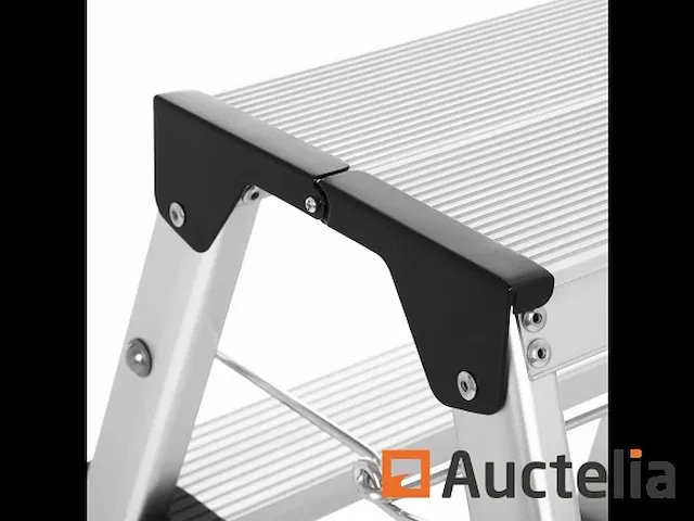 Opvouwbare huishoudelijke ladder, trapladder, poef, 3 niveaus - afbeelding 8 van  9