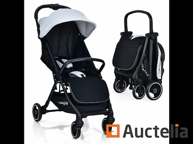 Opvouwbare kinderwagen met 5-punt harnas - afbeelding 2 van  4