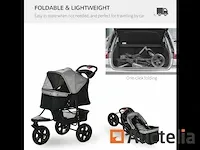 Opvouwbare kinderwagen voor huisdier 3 wielen voor hond - afbeelding 7 van  9