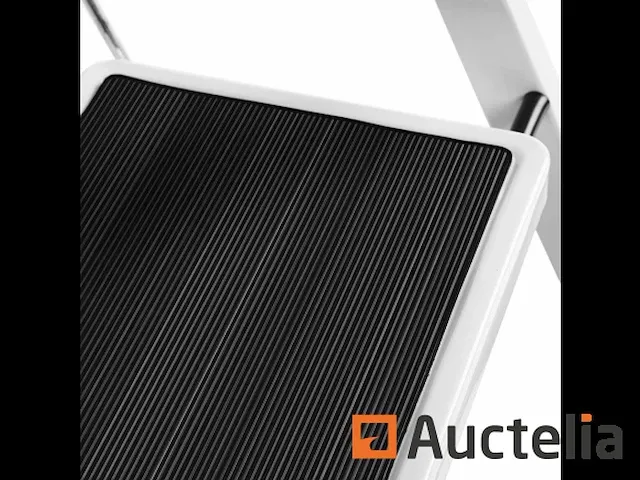Opvouwbare ladder, trapladder, voetenbankje, 3 niveaus-wit - afbeelding 6 van  8
