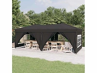 Opvouwbare partytent met wanden - antraciet 3x6m - afbeelding 3 van  10