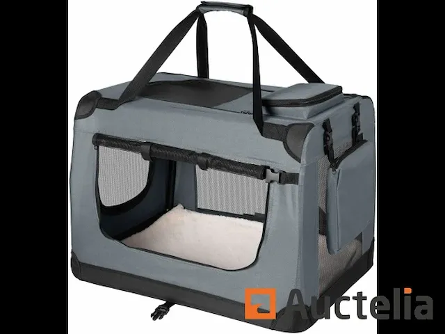 Opvouwbare transport bench voor honden (grijs) - afbeelding 1 van  5