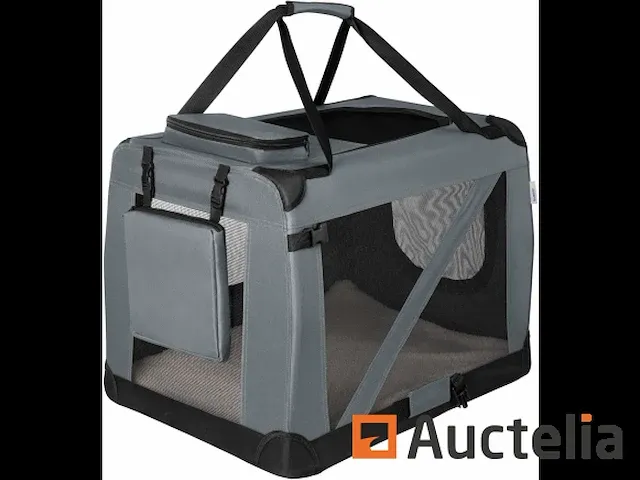 Opvouwbare transport bench voor honden (grijs) - afbeelding 2 van  5