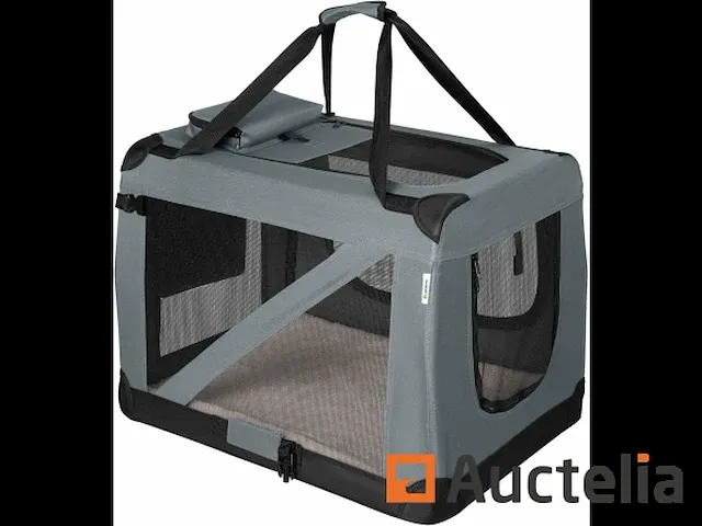 Opvouwbare transport bench voor honden (grijs) - afbeelding 3 van  5