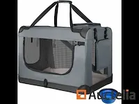 Opvouwbare transport bench voor honden (grijs) - afbeelding 5 van  5