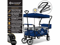 Opvouwbare trolley met dak strandtrolley | inclusief 2x 3-punts gordelsysteem - afbeelding 2 van  9