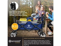 Opvouwbare trolley met dak strandtrolley | inclusief 2x 3-punts gordelsysteem - afbeelding 5 van  9