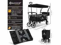 Opvouwbare trolley met dakstrandtrolley | met 2x 3-punts gordelsysteem - afbeelding 6 van  6
