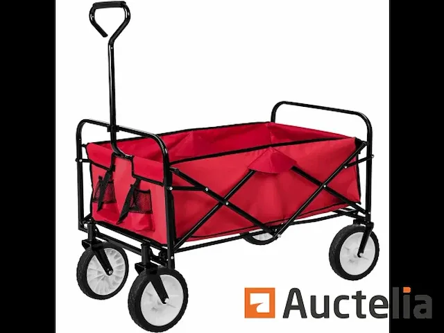 Opvouwbare tuin roltafel 80 kg - rood - afbeelding 1 van  5