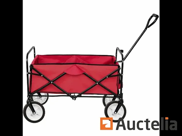 Opvouwbare tuin roltafel 80 kg - rood - afbeelding 2 van  5