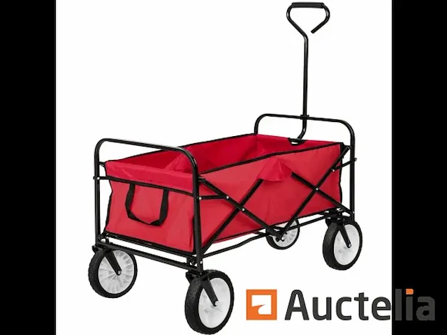 Opvouwbare tuin roltafel 80 kg - rood - afbeelding 3 van  5