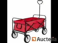 Opvouwbare tuin roltafel 80 kg - rood - afbeelding 3 van  5