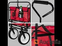 Opvouwbare tuin roltafel 80 kg - rood - afbeelding 4 van  5