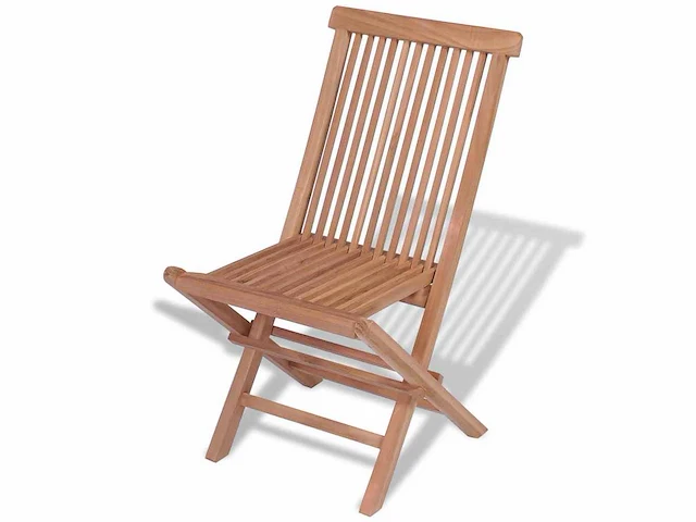 Opvouwbare tuinstoelen - teak (x4) - afbeelding 5 van  7