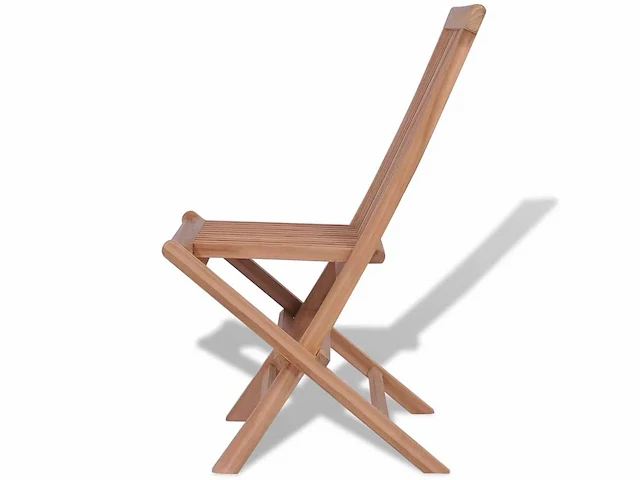 Opvouwbare tuinstoelen - teak (x4) - afbeelding 6 van  7