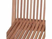 Opvouwbare tuinstoelen - teak (x4) - afbeelding 7 van  7