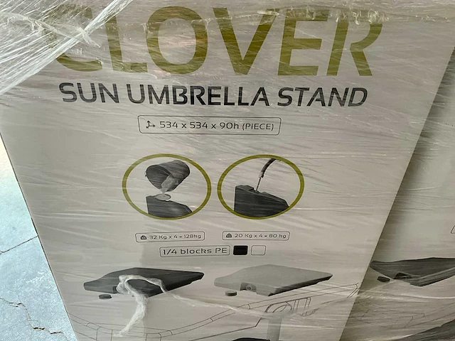 Opvulbare parasolvoet tegel (40x) - afbeelding 6 van  8