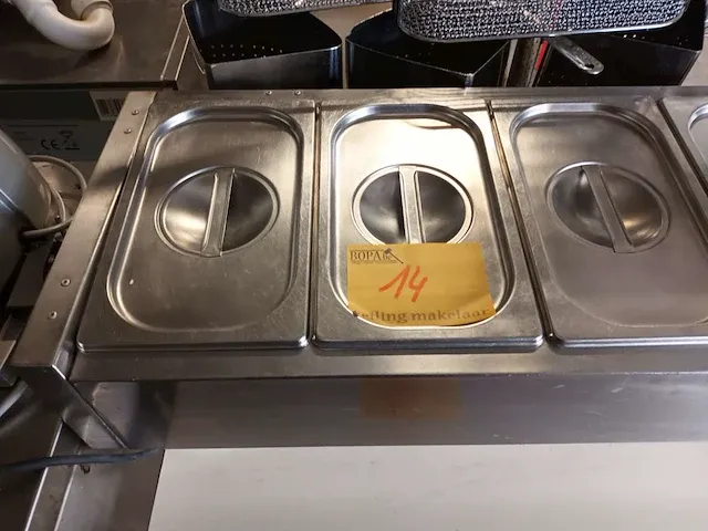 Opzet bain-marie met 6 bakken - afbeelding 2 van  4