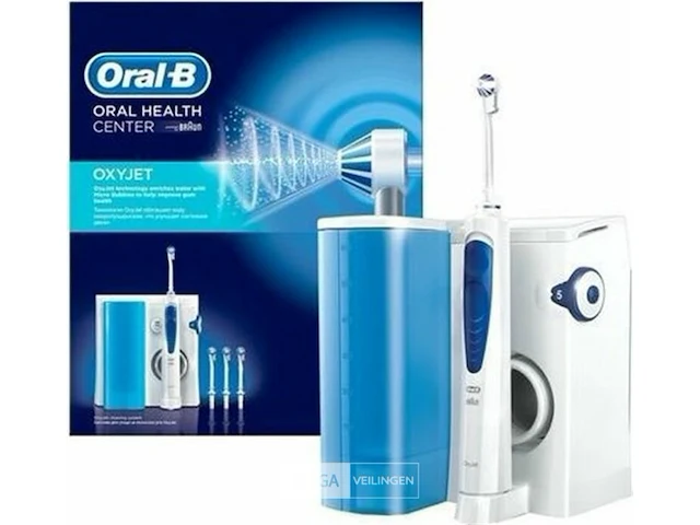 Oral-b oxyjet 230volt- blauw, wit - afbeelding 1 van  8