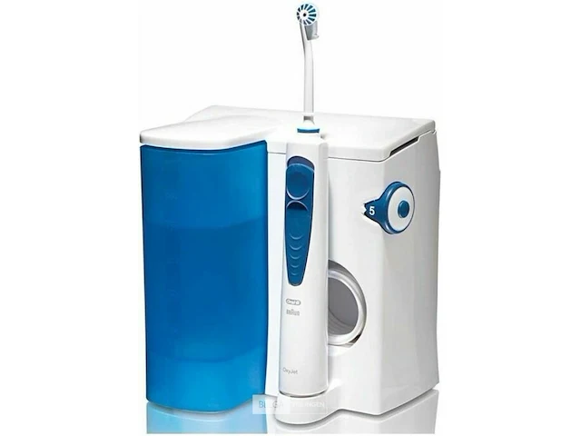 Oral-b oxyjet 230volt- blauw, wit - afbeelding 2 van  8