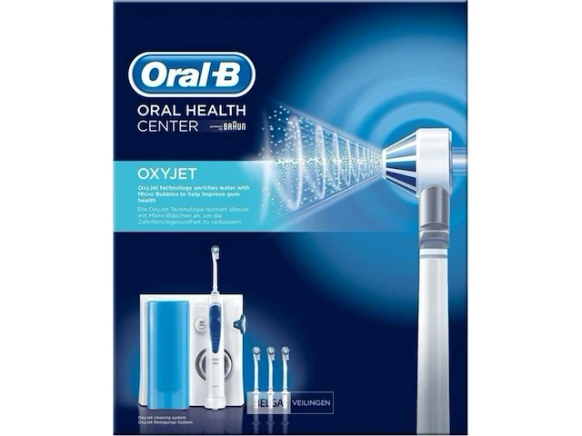 Oral-b oxyjet 230volt- blauw, wit - afbeelding 5 van  8