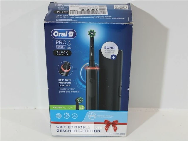 Oral-b pro 3500 black elektrische tandenborstel - afbeelding 4 van  4