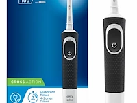 Oral-b vitality 100 crossaction zwart - elektrische tandenborstel - afbeelding 1 van  3