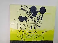 Orgineel schilderij d'haese & galdini mickey & minie - afbeelding 2 van  5