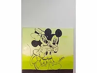 Orgineel schilderij d'haese & galdini mickey & minie - afbeelding 3 van  5
