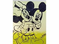 Orgineel schilderij d'haese & galdini mickey & minie - afbeelding 5 van  5