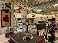 Orientaalse tafellamp met 3 globes - afbeelding 1 van  4